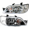 Headlight Set For 2002-2003 Mitsubishi Lancer Left and