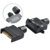 Caravan Boat 7 Pin Flat Trailer Plug / 2 x Socket Set