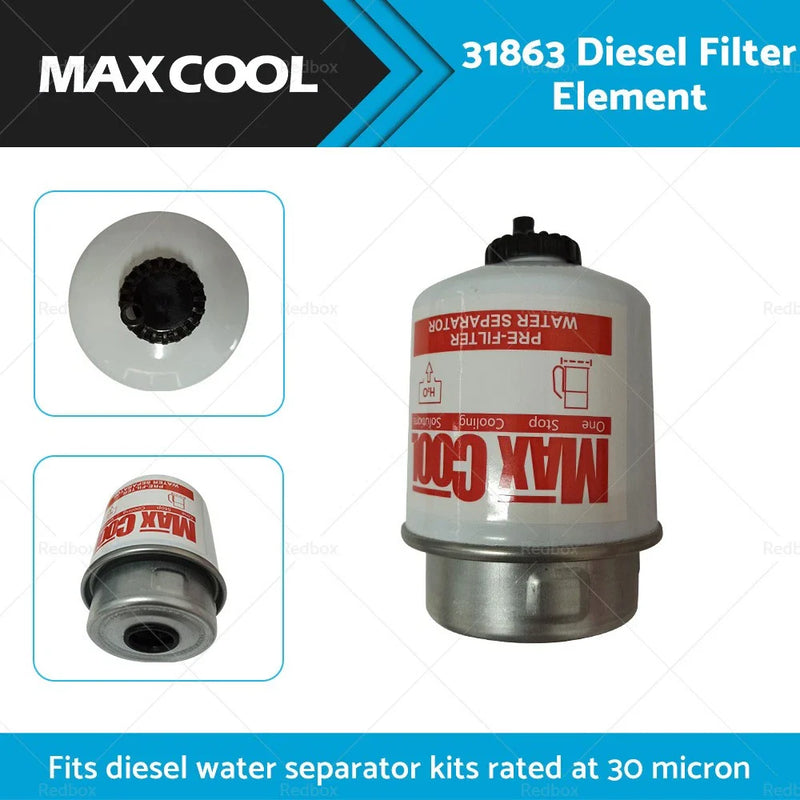 31863 Fuel Water Separator 3.6" Fuel Filter Element 30 Micron