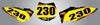 KTM 65 Barbed Style Custom Number Plate Graphics (2009-2015)
