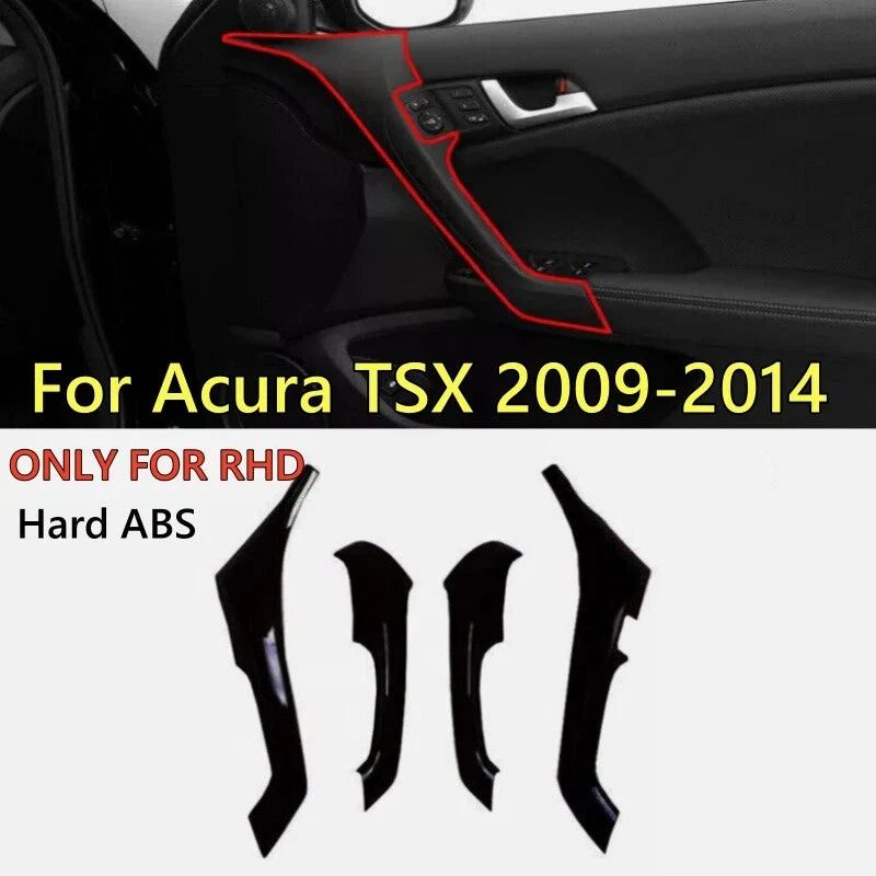 Acura TSX Door Armrest Cover Trim 4 x (2009–2014)