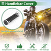 Motorcycle 7/8 22mm Hand Grips Cover Silver Tone