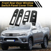 Toyota Tacoma Carbon Fiber Front Door Window Switch Trim (2024)