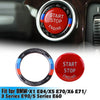 BMW E90 E92 E93 Red Engine Start Stop Push Button Cover & Ring Trim (2009-2012)