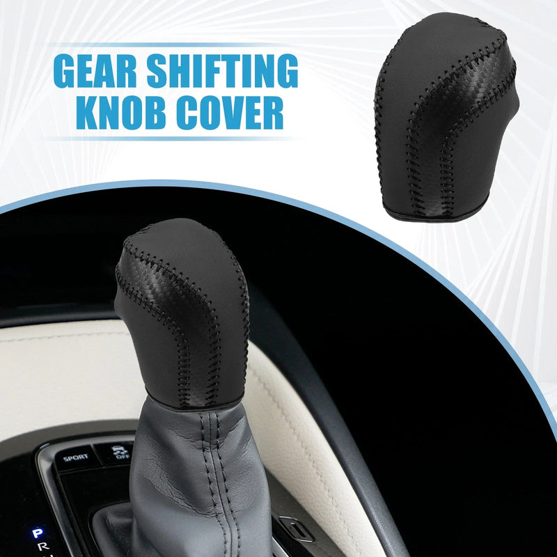 Toyota Camry Gear Shifting Knob Cover Trim 2018-2023 PU Leather Black