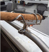 Clamp On Rod Holders Rail 25mm 316 Stainless 360 Horizontal/Vertical New x3