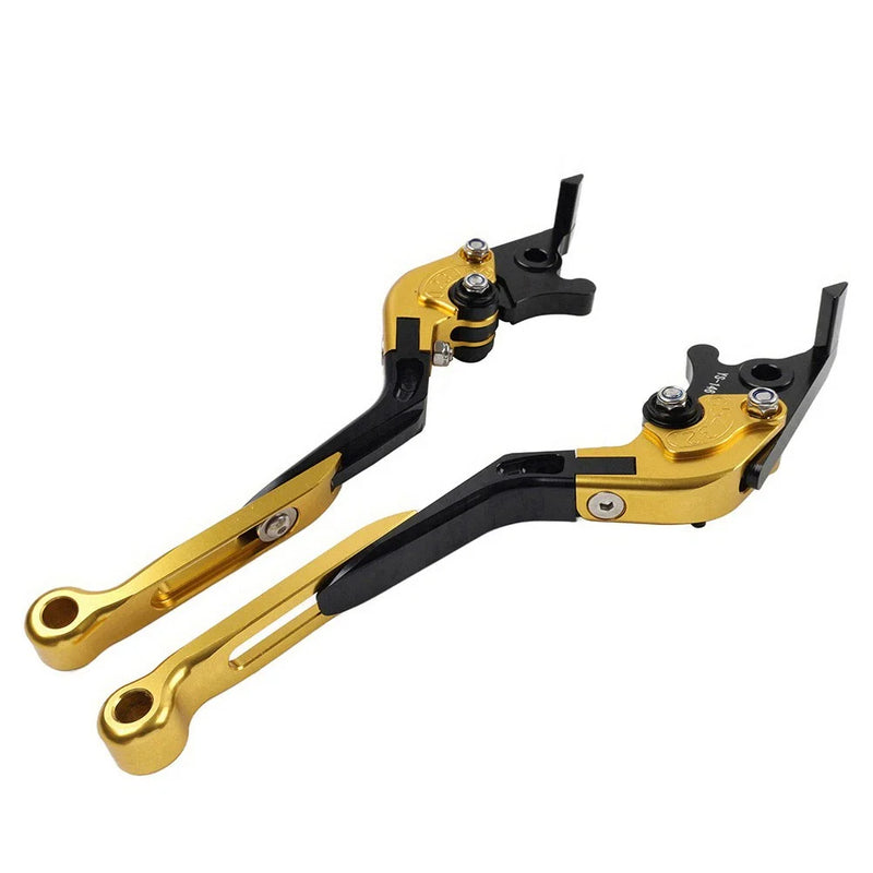 BMW S1000RR S1000R Gold CNC Folding Extendable Brake Clutch Levers (2015-2019)