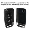 VW Polo, Golf 7, Tiguan, Skoda, SEAT Key Case Cover (Silver/Black)
