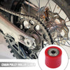 2 x 8mm Motorcycle Chain Pulley Roller Slider Wheel Guide Red