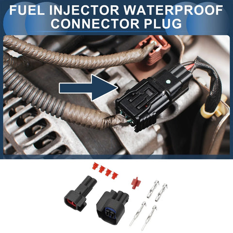Chevrolet - 1 Set, Plastic, Copper Fuel Injector Waterproof Connector Plug