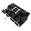 Ford FE Black Aluminum Dual Plane Satin Intake Manifold