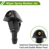 Honda Windshield Washer Nozzle w/ Hose Connector