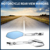 Suzuki GSXR 600 750 1000 Chrome Silver Tone Motorcycle Rear View Mirrors