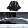 Honda Civic Sedan 6 x Black Pillar Post Cover Trims (2016-2021)