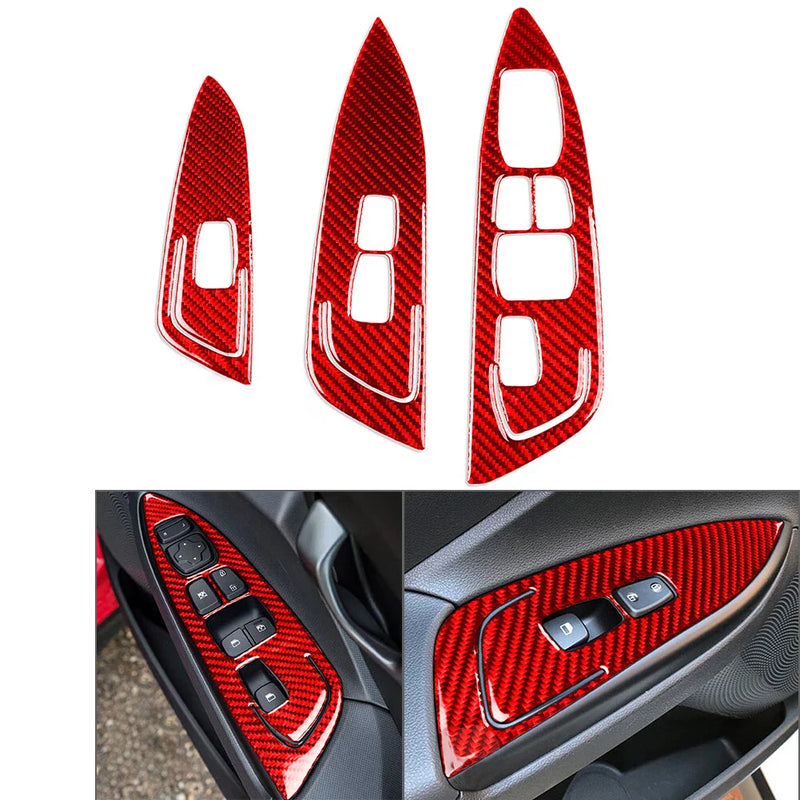 Hyundai Veloster JS (2019-2023) Red Window Lift Switch Cover Trim