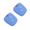PEUGEOT 206 307 2pcs Blue SILICONE REMOTE KEY COVER CASE HOLDER Fit