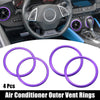Chevrolet Camaro (2016-2020) Purple 4 x AC Outer Vent Rings Trim Covers