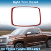Toyota Tundra Rear Row Headlight Trim Bezel Red (2014–2021)
