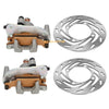 Yamaha Grizzly 700 YFM700 2 x Front Calipers & Rotors (2007–2020)