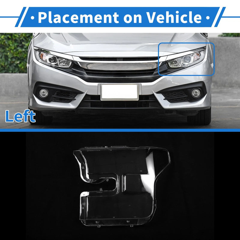 Ford F-150 Car Front Left Headlight Lens Cover (2015-2017)