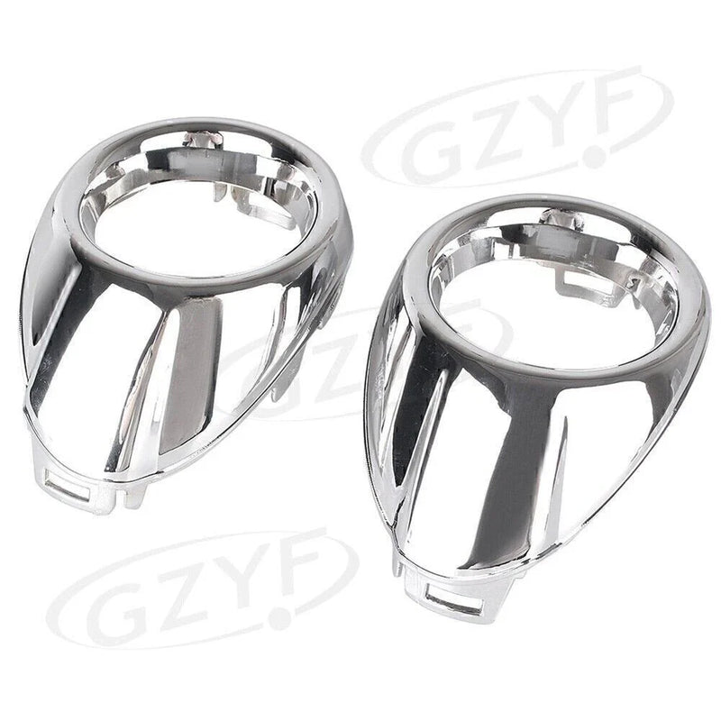 Ford Focus Front Fog Light Cover Bezels Trim Silver (2012-2013)