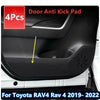 Toyota RAV4 Carbon Fiber Door Anti Kick Pad Protect Stickers (2019–2024)