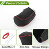 Mazda 3 Gear Shift Knob Cover 2014-2018 Pebbled Black Red Faux Leather