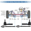 Ford Explorer 2 x Front Outer Tie Rod End Links Kit (2006-2010)