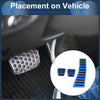 Honda Civic (2006-2009) Blue 3 x Manual Foot Accelerator Pedal Covers