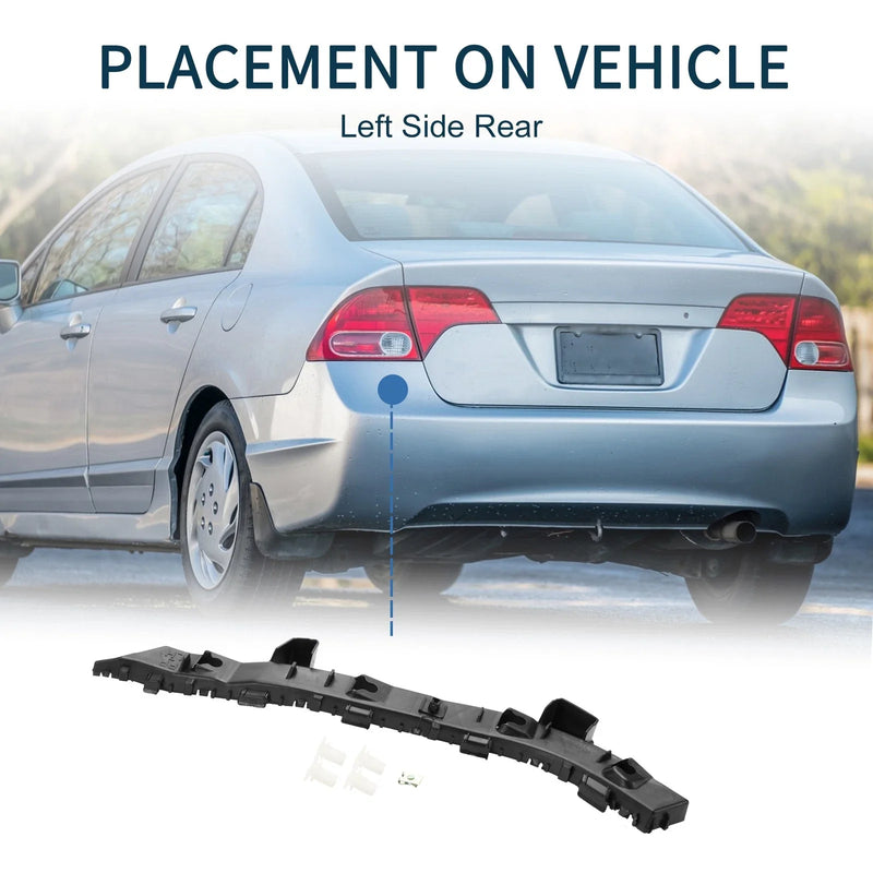 Kia Forte Sedan Left Rear Bumper Retainer Bracket (2014-2018)