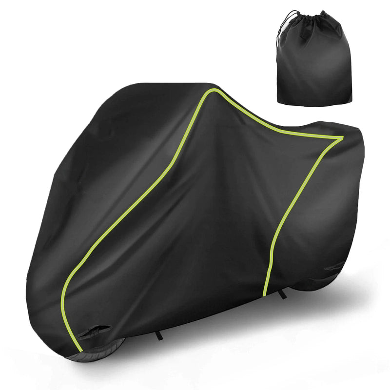 Outdoor Waterproof Motorbike Cover All Weather Protector Black 220cm