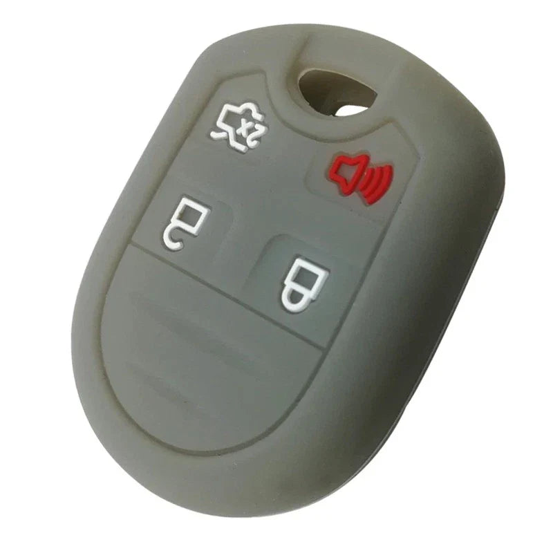 Ford Fiesta, Edge, Explorer, Flex, F-250, F-350 Grey Silicone Key Cover Case