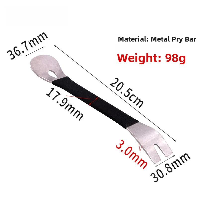 Car Audio Dash and Interior Panel Removal Metal U-Shaped Crowbar Tool