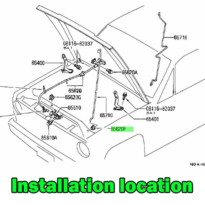 Nissan Pathfinder Altima 2 x Black Hood Support Rod Grommet