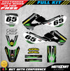 Kawasaki KLX 110 (2000-2009) Decals Custom Graphics Kit FLEX