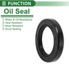 Vehicle Oil Seal 50x75x12mm Seal Ring Rotary Shaft NBR Rubber Black