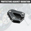 BMW S1000RR Kickstand Pad Aluminum Alloy Titanium Tone