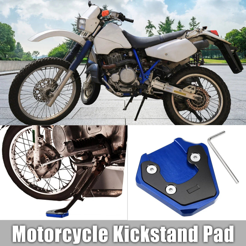 Suzuki gsxs 750 1 Set Kickstand Plate Pad Black Blue (2017–2022)