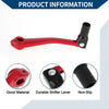 Bosuer 125 Folding Motorcycle Gear Shifter Lever Red Black Head