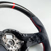 VW Golf GTI Jetta GLI Polo Scirocco Steering Wheel Carbon Leather Red (2006-2023)