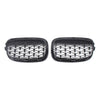 BMW 1 Series Diamond Meteor Front Kidney Grille Gloss Black (2011-2014)