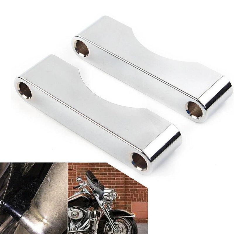 Harley Touring Road King Chrome Front Fender Spacers (1984-2013)