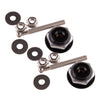 2 x Universal Car Quick Release Push Button Bonnet Hood Lock Kit