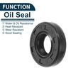 Oil Seal 12x25x6mm NBR Rubber Seal Ring 5Pcs