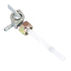 JH70 2 x Silver Tone Metal Motorcycle Oil Fuel Gas Tank Petcock Switch