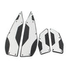 Yamaha XMAX 250 300 400 Silver Aluminum Floorboard Foot Pedals (2017-2023)