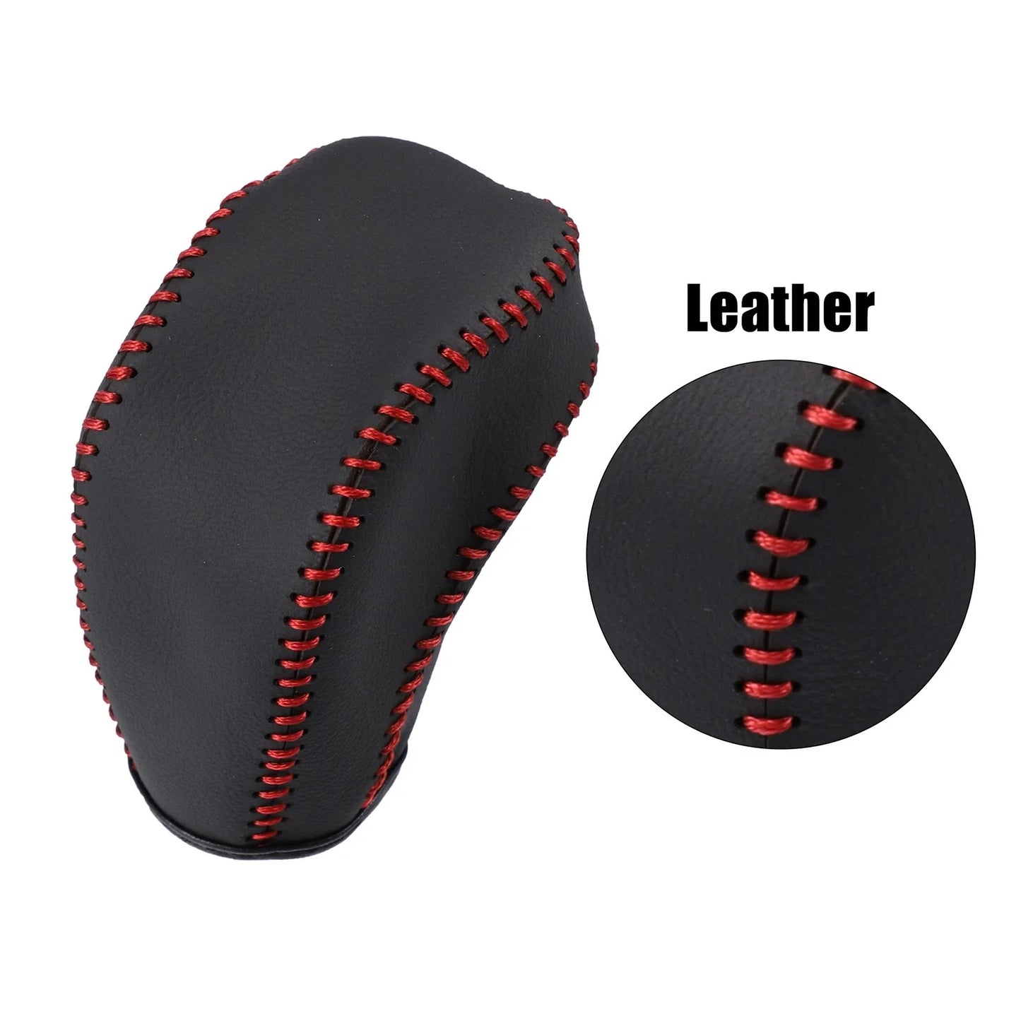 Black Faux Leather Gear Shift Knob Cover for Toyota Highlander (2014-2023)
