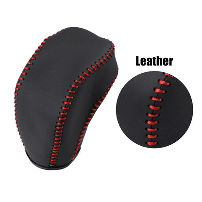 Black Faux Leather Gear Shift Knob Cover for Toyota Highlander (2014-2023)