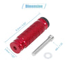 Motorcycle 1 Pair 6mm Aluminum Rearset Footrest Footpeg Red