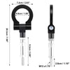 Honda Fit, S2000, Acura TL Black Front Bumper Tow Hook Ring (2001-2008)